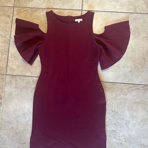 Wine color- Gianni Bini Dress
Rayon/Nylon/Spandex Material